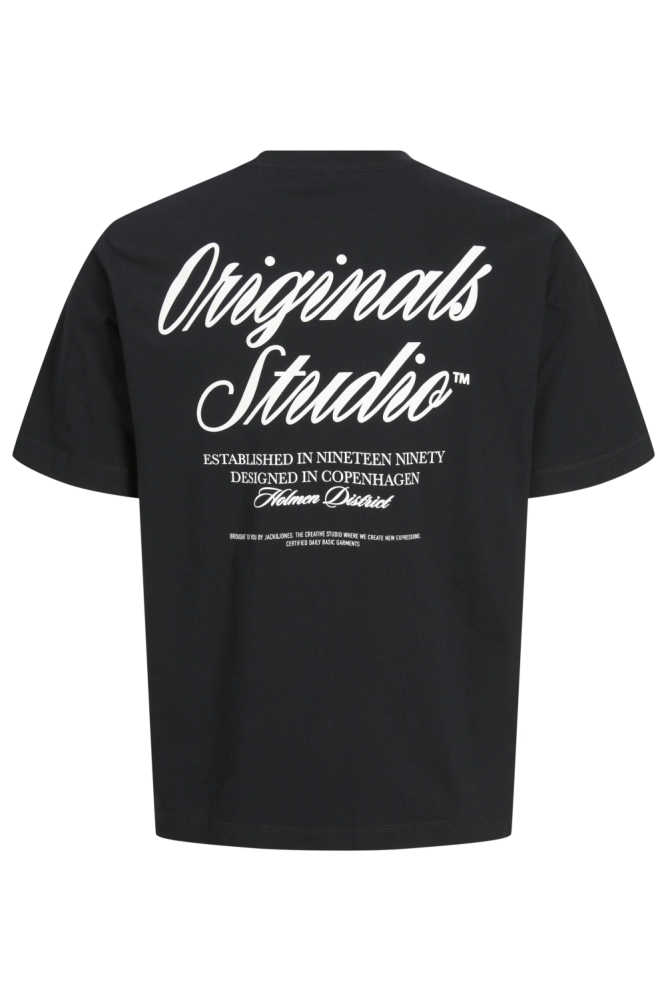 JORNORREBRO TYPO TEE SS CREW NECK N 12282898 BLACK